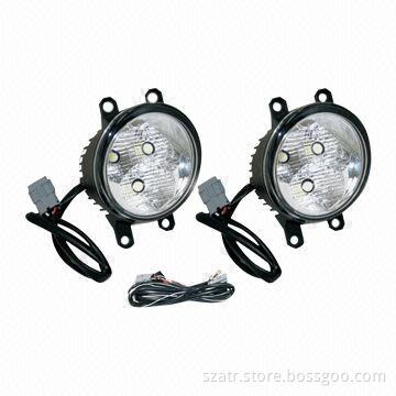 Fashionable Design Car LED Daytime Running Lights, Made of ABS Material, Black Color